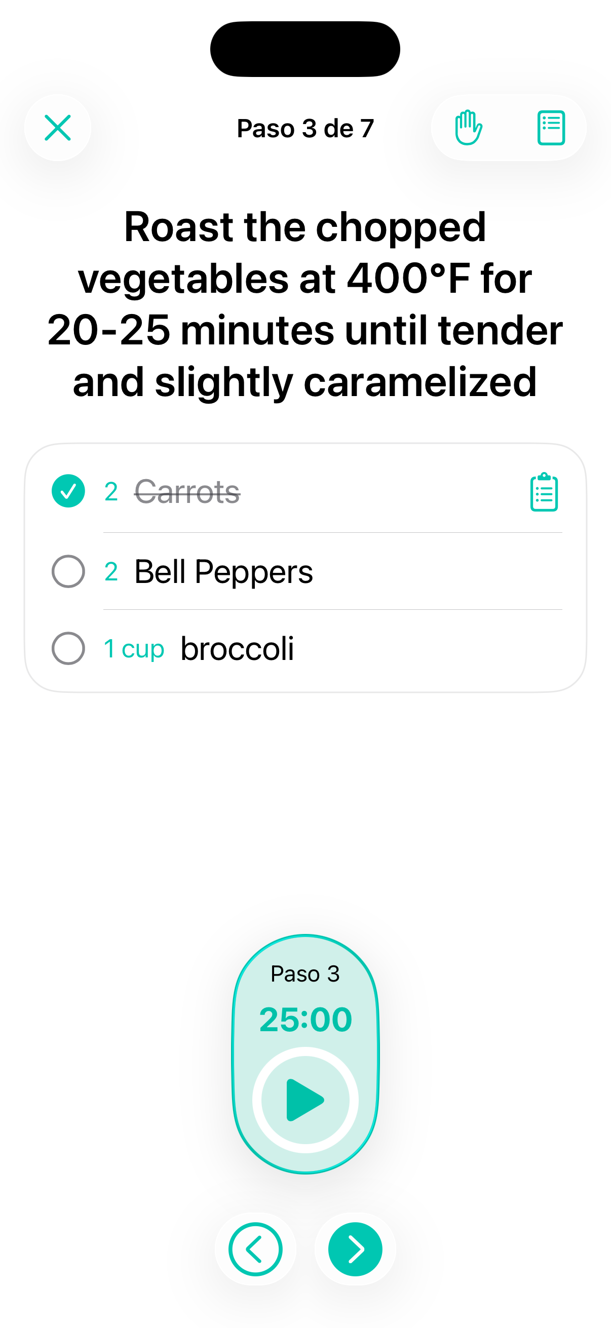 Modo de cocina de Vitalmint